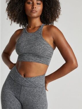 Strut-This Dolly Sports Bra Heather Grey Small